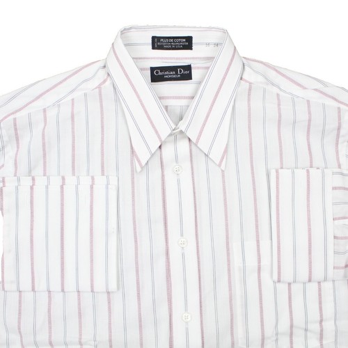 Dior HOMME/Long Sleeve Shirt/Size 38/Cotton/Red/Solid/153C506A1581