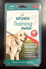 Training Halter No Pull Dog Harness w/RED Padded Sherpa Sleev Sporn size Large
