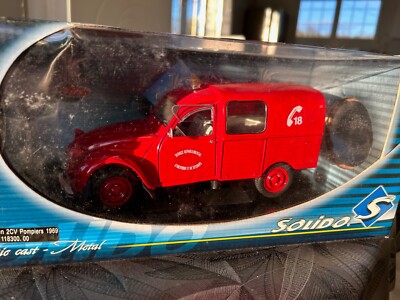 VOITURE MINIATURE 1/18 SOLIDO / CITROEN 2CV6 / Etat neuf dans sa boite