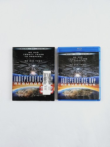 Independence Day: Resurgence (Blu-ray & DVD, 2016) With Slipcover