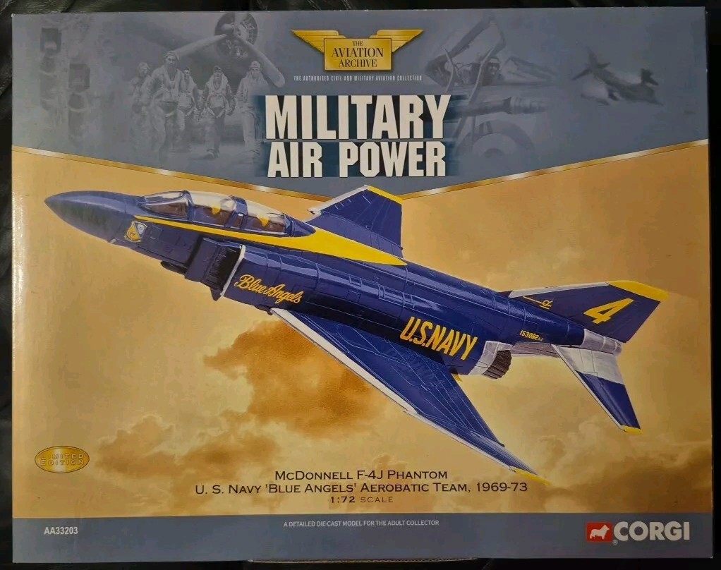 Corgi Aviation McDonnell F-4J Phantom U.S. Navy 'Blue Angels' Aerobatic AA33203