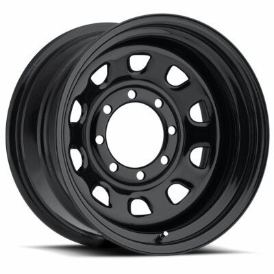 VISION 84 D Window Rim 17X9 8X165.1 Offset -12 Gloss Black (Quantity of 1)