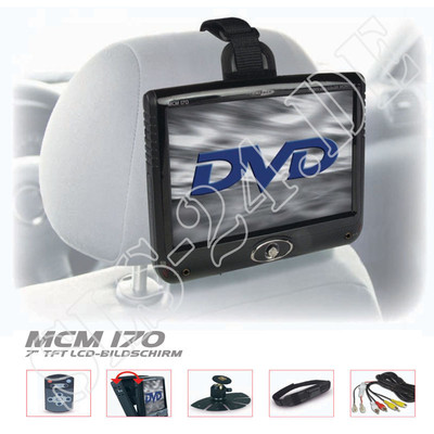Caliber KFZ 7'' Zoll TFT LCD portabler Monitor mit 2 x AV-IN Fernbedienung MCM170