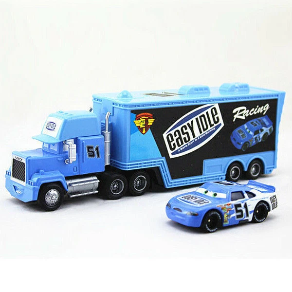 Juego de 2 Coches Disney Pixar Nº51 Easy Idle Mack Hauler Camión Diecast Coche de Juguete Foto 2 de 4