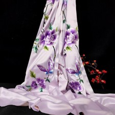 Fancy big nice Hand embroidered Suzhou Embroidery Silk Scarf Shawl:flower 1piece