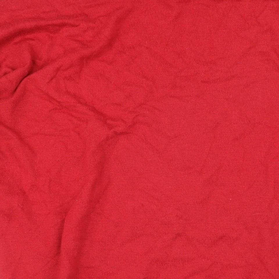 NEXT Womens Red Boat Neck Cotton Pullover Jumper Size 6 - Side zips - Image 4 of 4