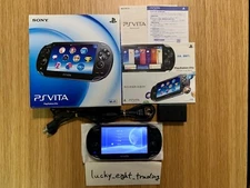 PS Vita Crystal Black PCH 1000 ZA01 Console Charger Box PSV Fat [BOX]