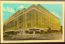 1940's Maple Leaf Gardens Home Of The Toronto Maple Leafs NHL Hockey Postcard