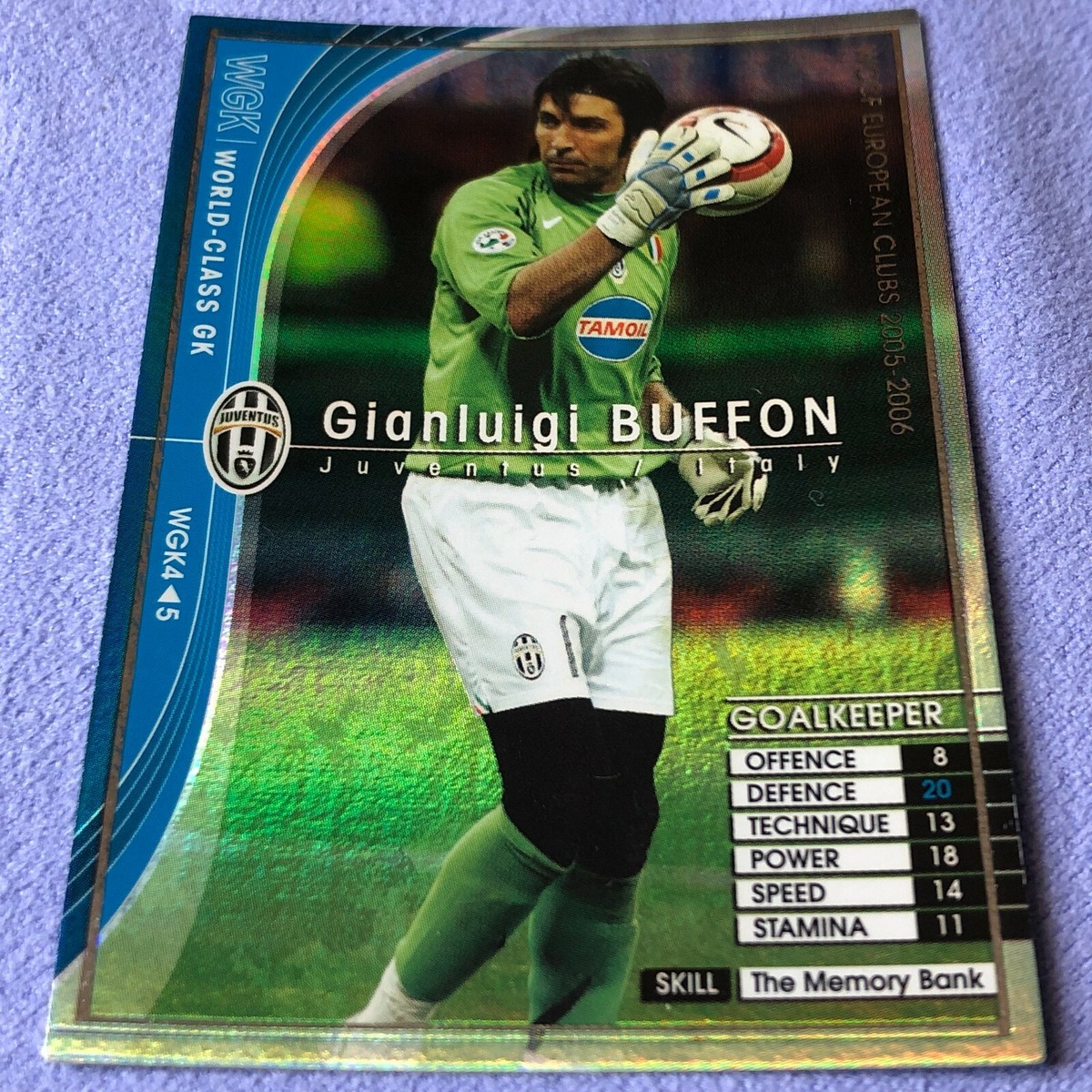 WCCF 2005-2006 - Panini - GK WGK4/5 Gianluigi BUFFON - Juventus WCCF 2005-2006 - Panini - GK WGK4/5 Gianluigi BUFFON - Juventus