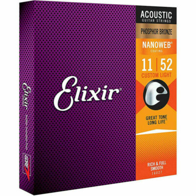 Elixier Akustikgitarrensaiten Nanoweb Phosphor Bronze 16002 16027 16052 Neu