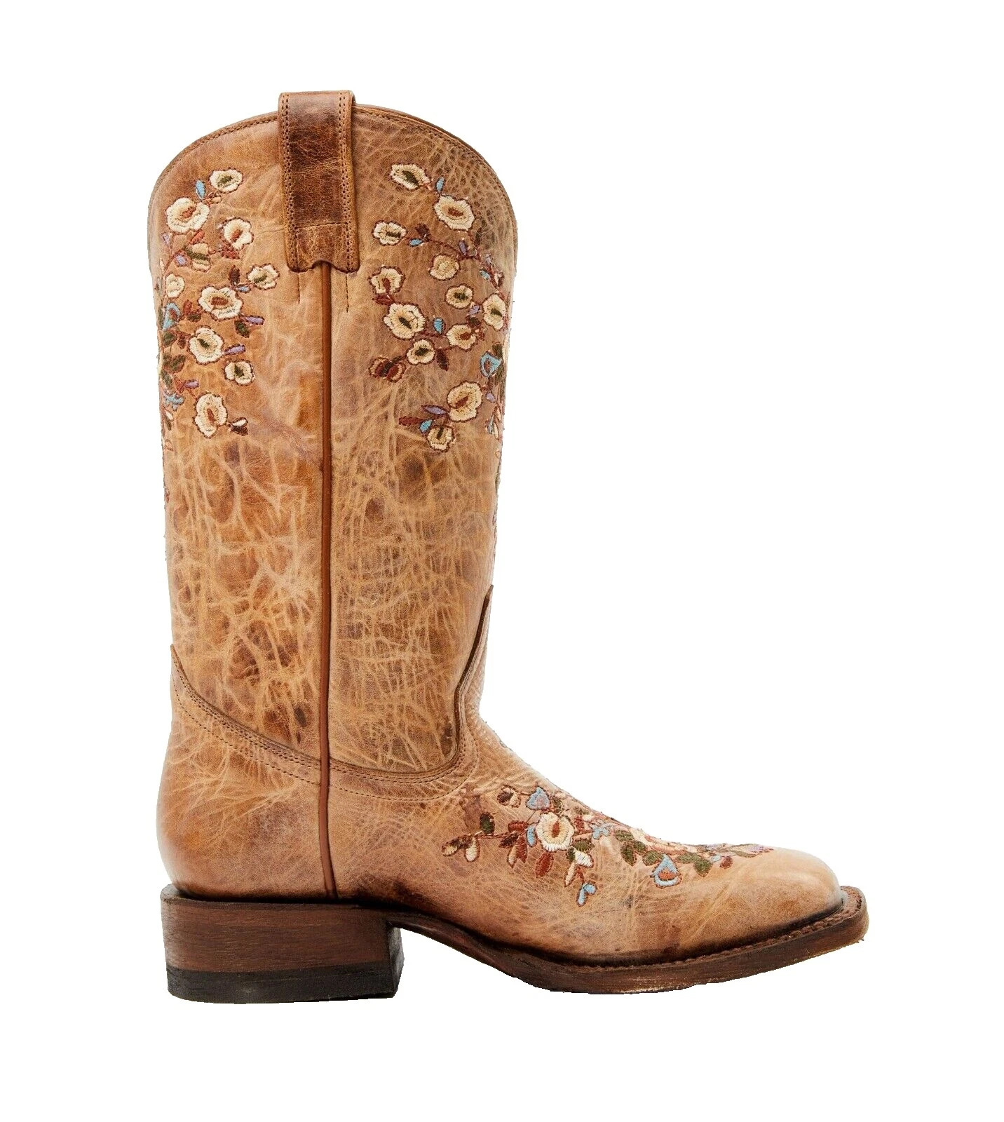 Embroidered Floral Boots for Women