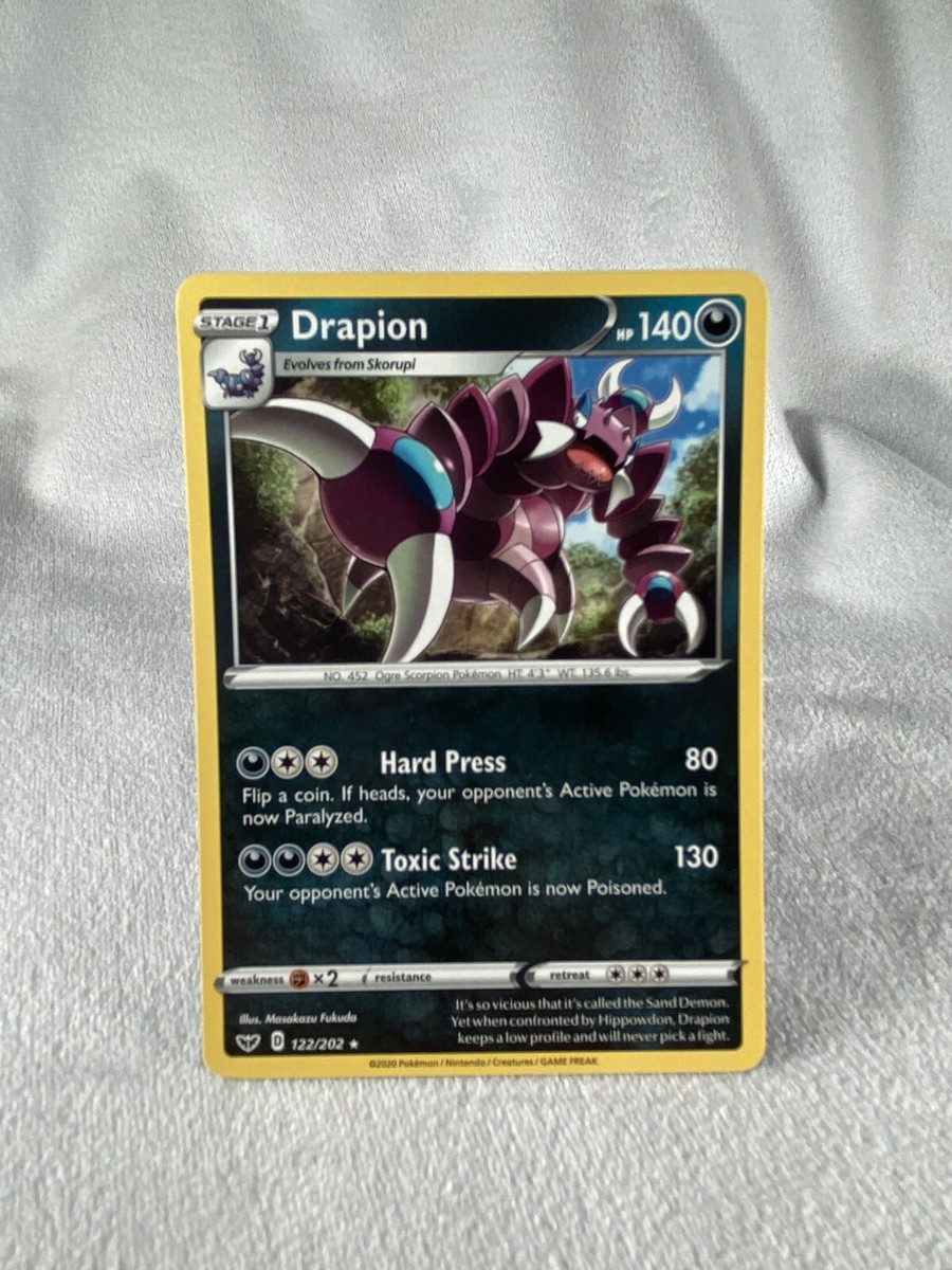 Drapion 122/202 Sword & Shield: Base Set Rare Pokemon TCG