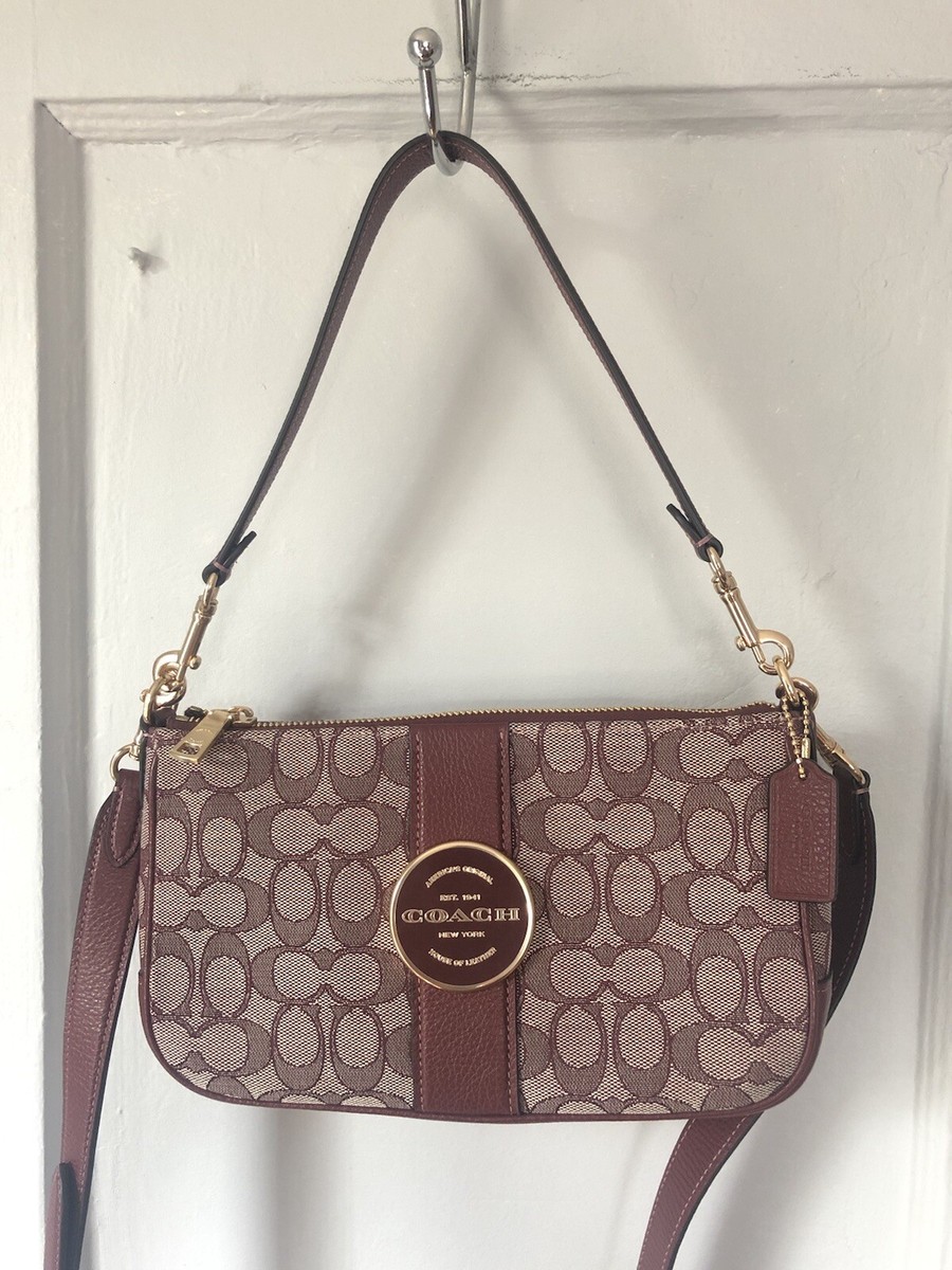NWOT Coach C8306 Lonnie Baguette Signature Jacquard Shoulder NWOT Coach C8306 Lonnie Baguette Signature Jacquard Shoulder