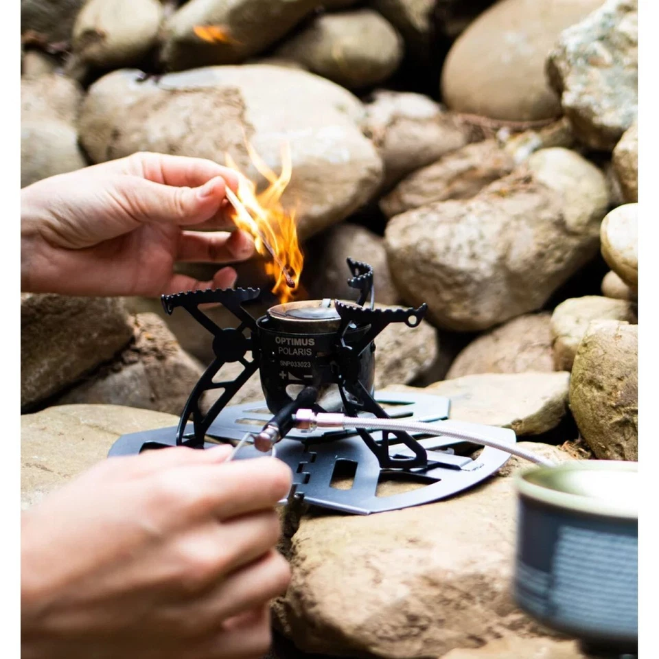 Soporte para estufa de gas Optimus para Polaris/Nova/Vega | Gas, combustible líquido, estufas híbridas Foto 3 de 4