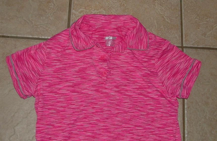 Camisa Polo Atlética Prince Rosa Tinte Espacial Talla Mediana Elástica Ropa Informal Foto 2 de 3