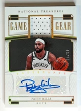 2022-23 Panini National Treasures Game Gear Game Worn Patty Mills /25