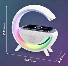 Bluetooth Speaker with LED Night Lights, Radio Fm And Charger For Phone .