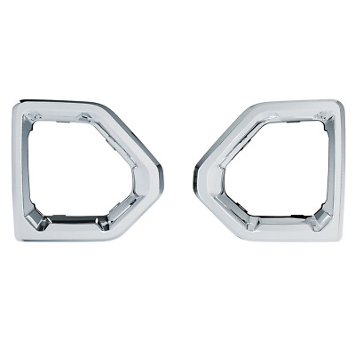 Fit For GMC Sierra Denali SLT 2019-2022 Front Fog Light Outer Bezel Cover Chrome