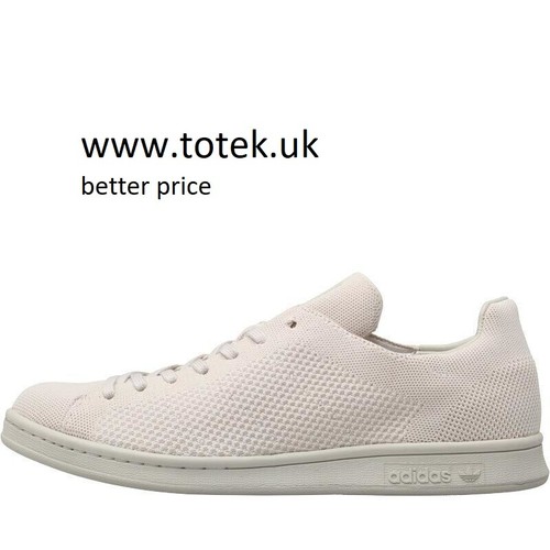 adidas Originals Mens Stan Smith Primeknit Trainers OatmealNEW