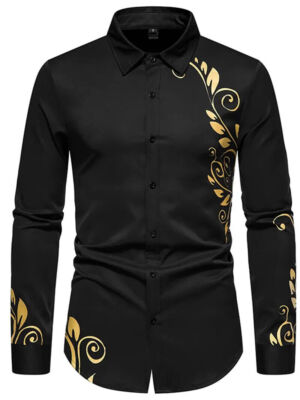 chinese dress ladies Bamboo Long Sleeve Dress Shirt 2.0 - Black main image 1