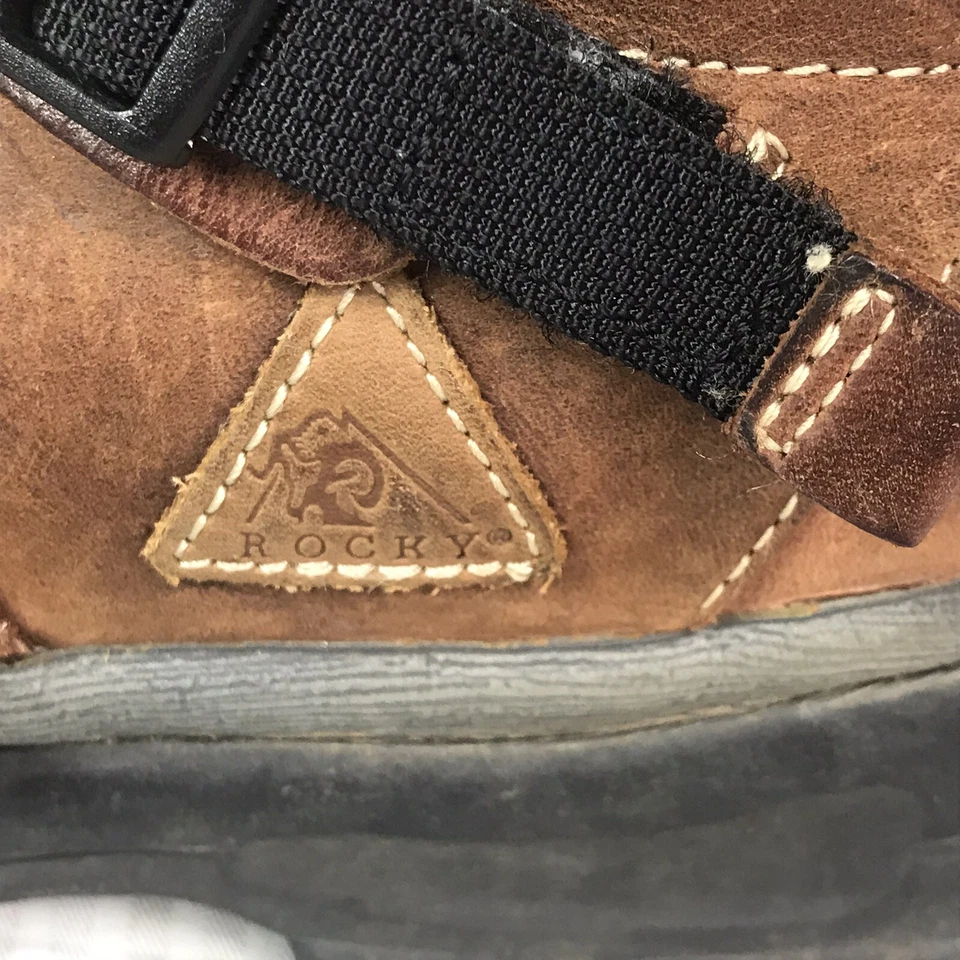 Zapatos de Senderismo Rocky Para Hombre Cuero Tostado Resistente Talla 11M Ligeramente Usados Foto 4 de 4