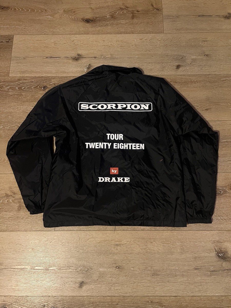 Drake Tour Merch Windbreaker Jacket Scorpion 2018 Size Medium | eBay