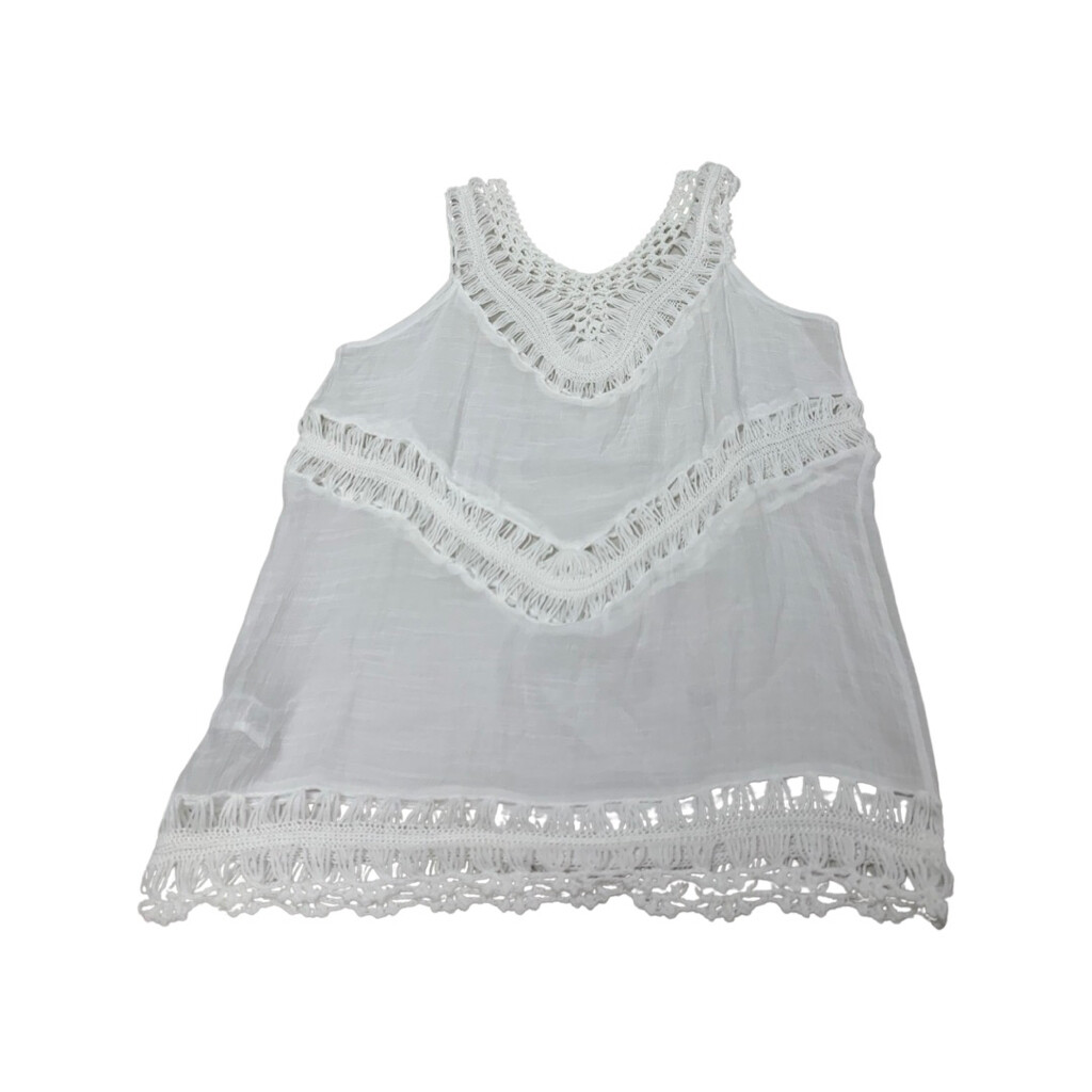 White Eyelet Tank | eBay