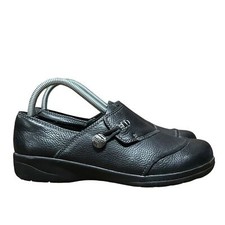 Clarks Women's Size 7 Shoes Cheyn Misha Loafer Flat Black