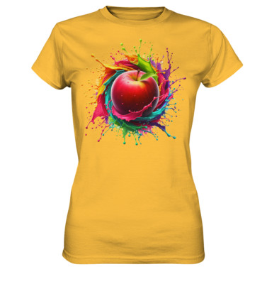 apple splash - Ladies Premium Shirt