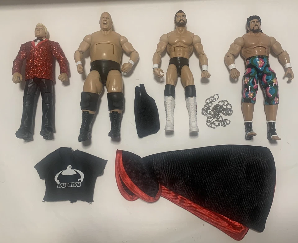 Personalizado WWE Mattel Heenan Family Versión 2 - Juego Heenan, Bundy, Hércules y Haku Foto 3 de 4