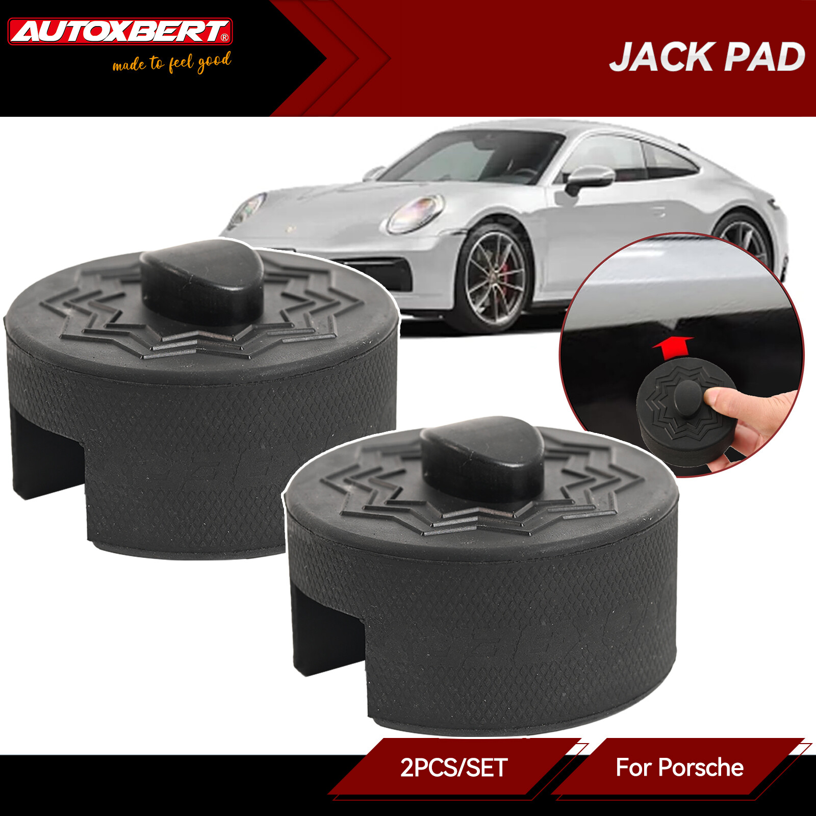 Rubber Lifting Jack Pad_Adapter Jack Stands For Porsche 911 Turbo Cayman Boxster