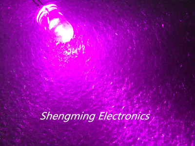 100pcs 5mm Round Pink LED water clear