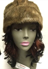 CAPELLI New York Women  Brown Hat Faux Fur - One size fits most - NWT