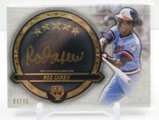 ROD CAREW 2021 TOPPS FIVE STAR GOLDEN AUTOGRAPH AUTO! #4/40! SP! TWINS! 