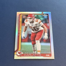2025 TOPPS CHROME REFRACTOR #152 GEORGE KARLAFTIS CHIEFS