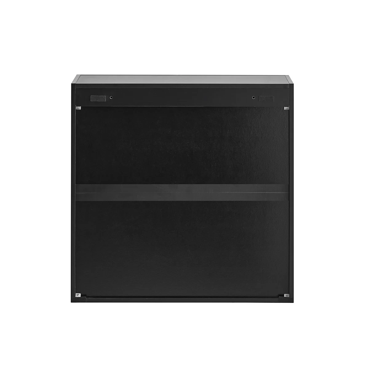 Armario colgante armario de baño 2 puertas armario de pared armario de cocina armario médico negro