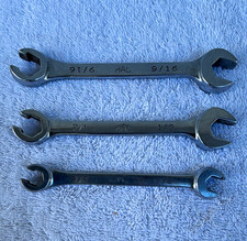 Mac Tools 3pc Sae Line Wrench Set Non-ratcheting Chrome Cob-18 Cob16 Cob-12 Mac Tools 3pc Sae Line Wrench Set Non-ratcheting Chrome Cob-18 Cob16 Cob-12