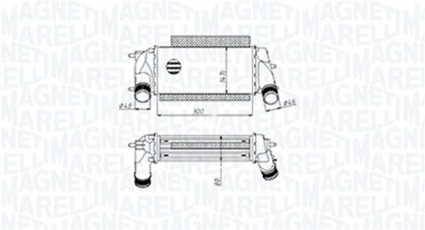 LadeluftküHler Magneti Marelli 351319205490 FüR Ford Fiesta 6 CB1 CCN MAX JK Van-image