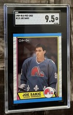 1989-90 OPC #113 JOE SAKIC ROOKIE CARD SGC 9.5 MT +. rookie card picture
