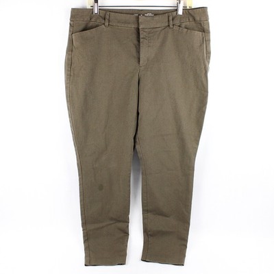 Old Navy Green High-Rise Pixie Skinny Pants Women's Size 16