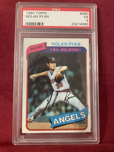 1980 Topps - Nolan Ryan #580 PSA Graded EX 5