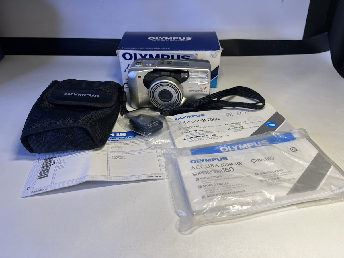Olympus Superzoom 160 35mm Point & Shoot Film Camera for sale