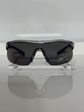 Nike Show X1 DX6520 065 Gray w. Blue Mirror Shield Semi-rimless Sunglasses