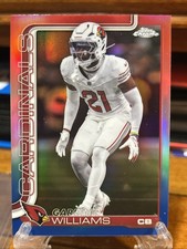 2025 Topps Chrome Football #6 Garrett Williams Red, White, Blue Refractor