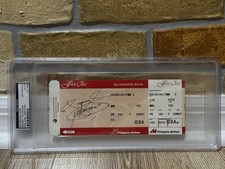 MANNY PACQUIAO SIGNED AUTO PERSONAL PHILIPPINE AIRLINES FLIGHT BOARDING PASS PSA