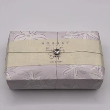 New Nougat London Exfoliating Lavender Bar Soap Triple Milled Moisturizing Gift
