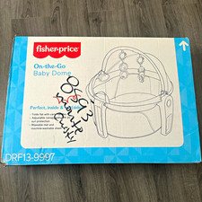 Fisher-Price On-the-Go Baby Dome Portable Bassinet, Gray, DRF13-9997