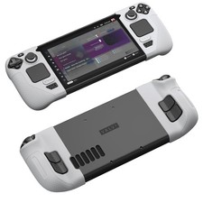 JSAUX Silicone Grip Protection Case Compatible with Steam Deck OLED/LCD, Gray