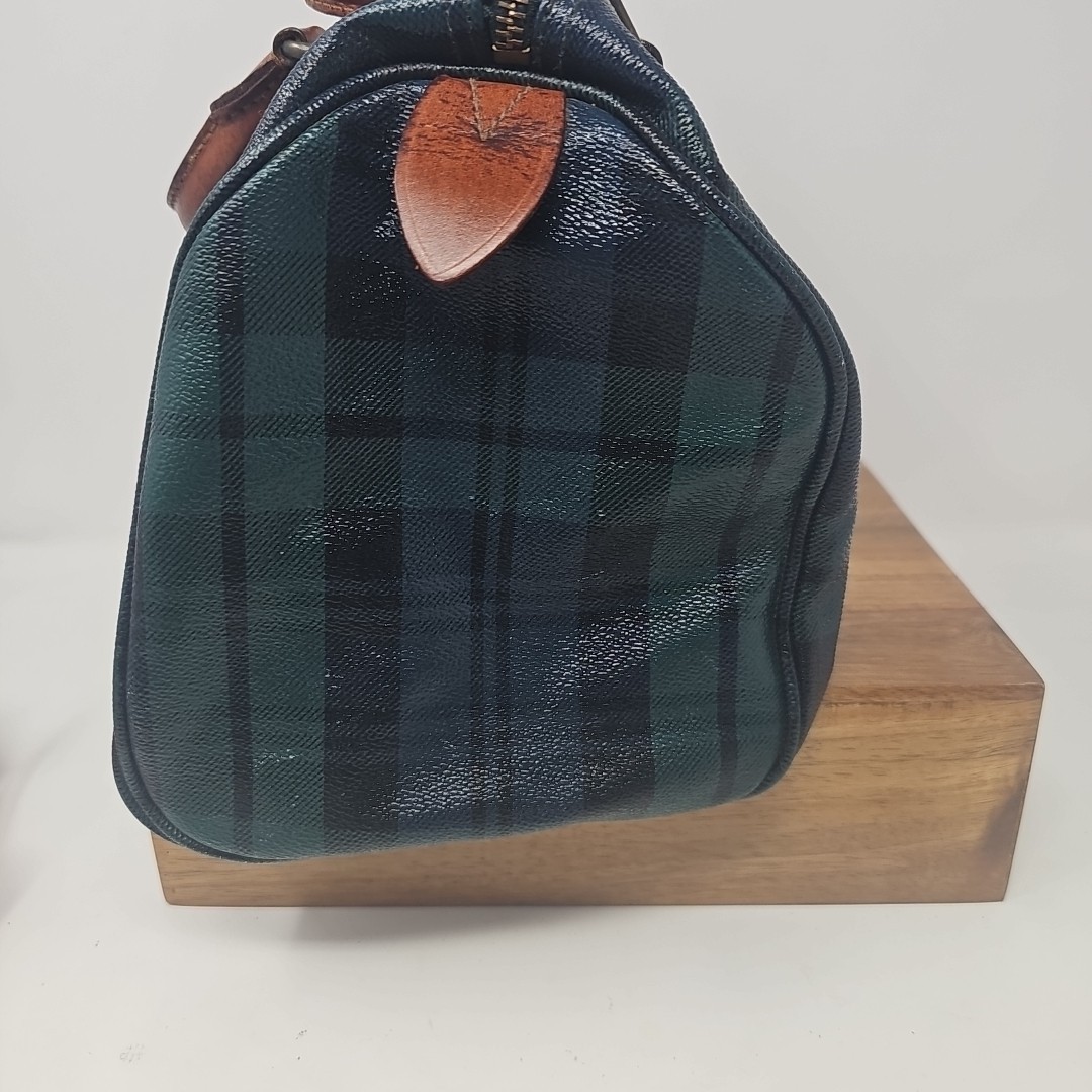 バッグ Polo Ralph Lauren Blackwatch Mini Boston POLO RALPH LAUREN Blackwatch Check Mini Boston Bag green Used | eBay