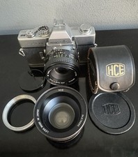 MINOLTA SRT101 35mm Film Camera w Minolta 50mm Lens, HCE Close Up Lens  Adapter